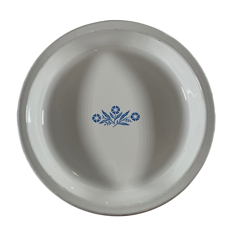 Corning Ware P-309 9 Inch Round Pie Plate Cornflower Blue Floral VTG